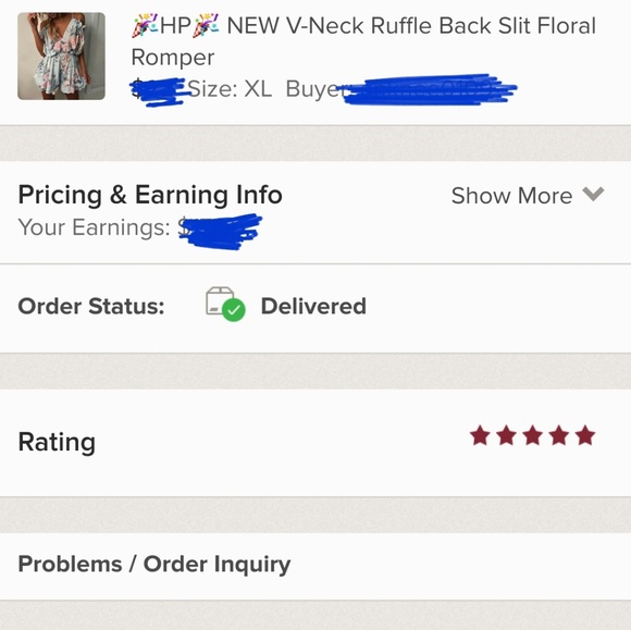 *HP* NEW V-Neck Ruffle Floral Romper - Picture 7 of 7